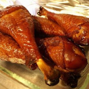 Smoked Turkey drumsticks (cut)