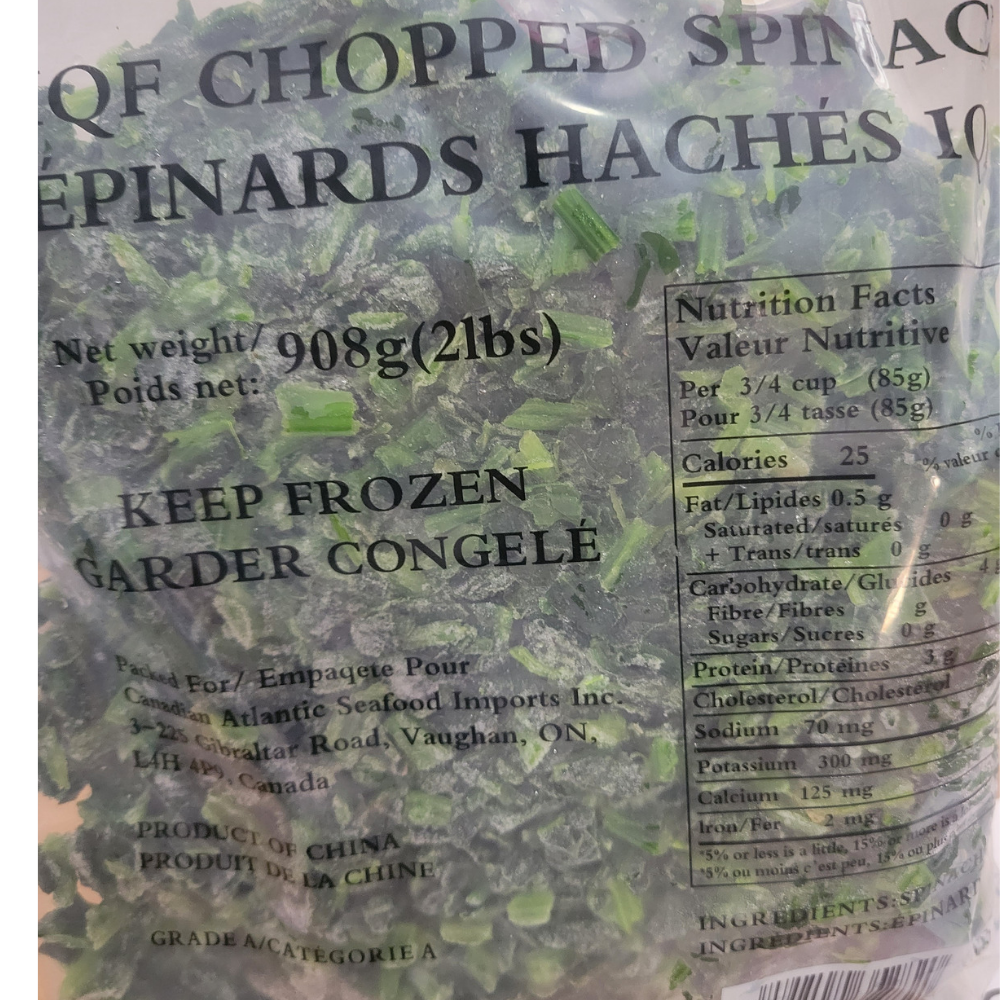 Chopped Spinach(Frozen)